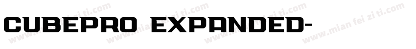 CubePro Expanded字体转换